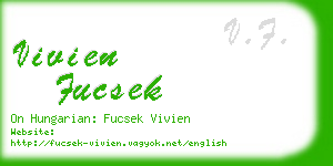 vivien fucsek business card